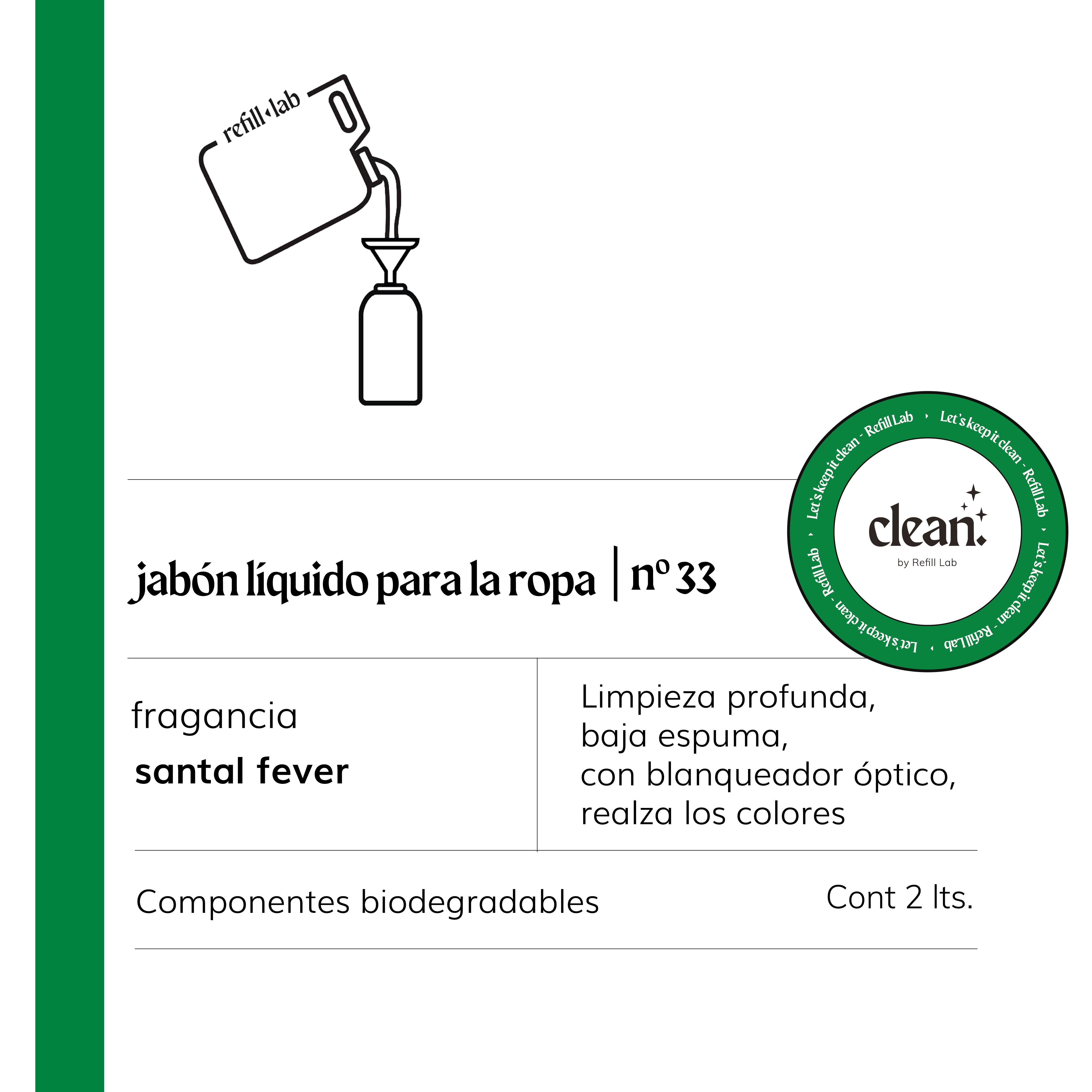 <b> Jabón líquido para la ropa</b> - Santal Fever