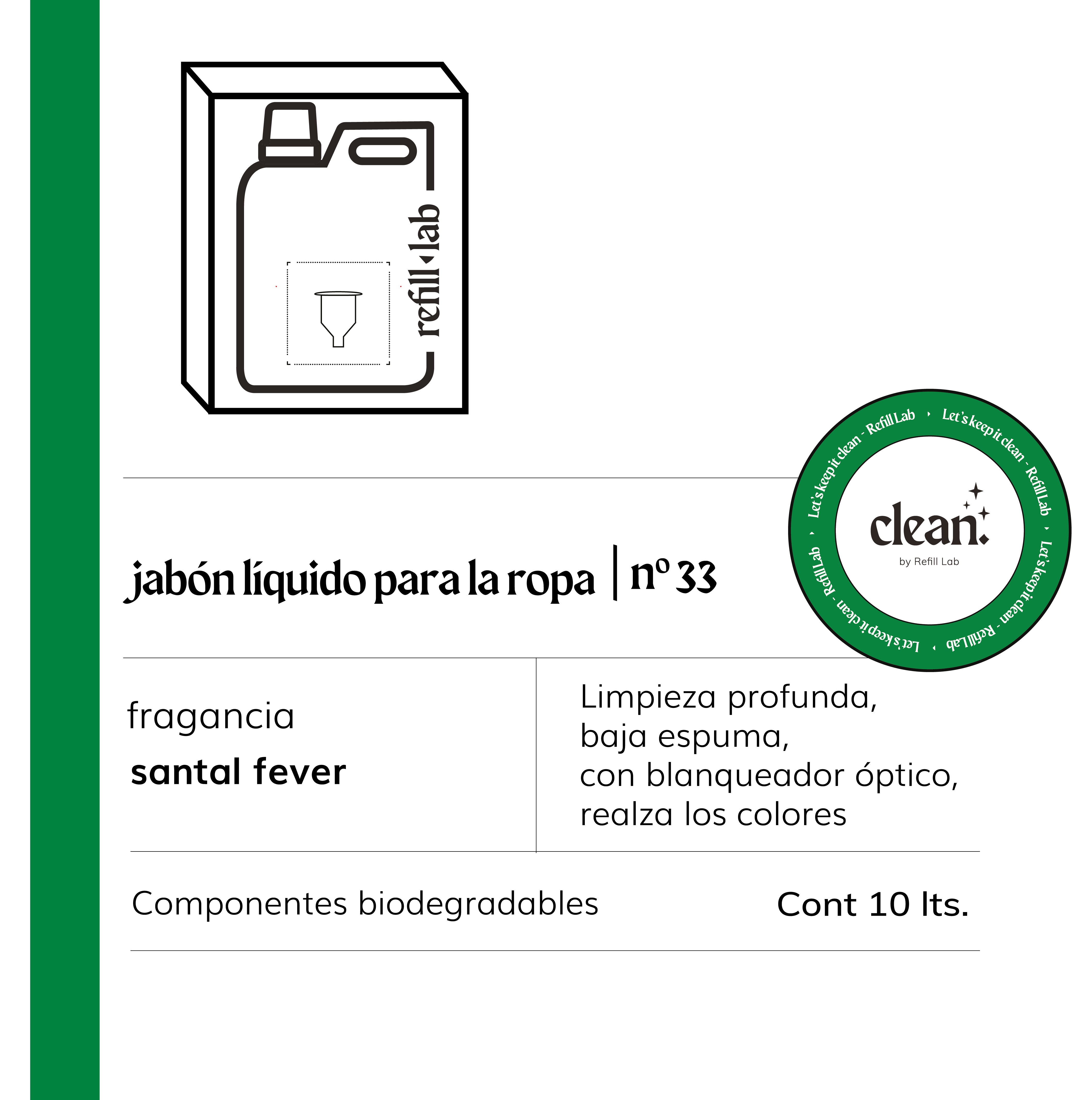 Jabón líquido para la ropa 10 lts