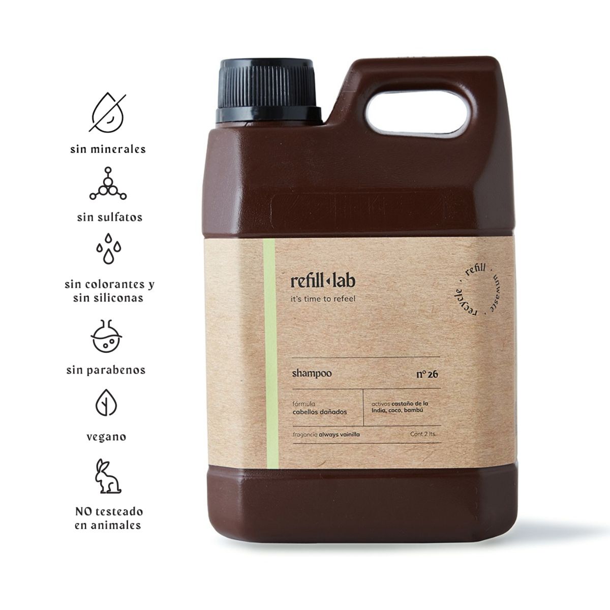 Shampoo sin sulfatos - Cabellos Normales - Relaxing Lavanda - 2 lts.