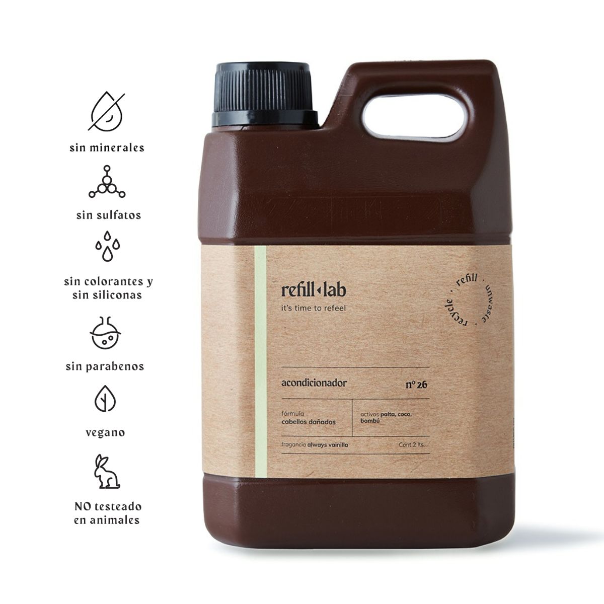 Acondicionador sin sulfatos - Cabellos Dañados/Teñidos - Always Vainilla - 2 lts.