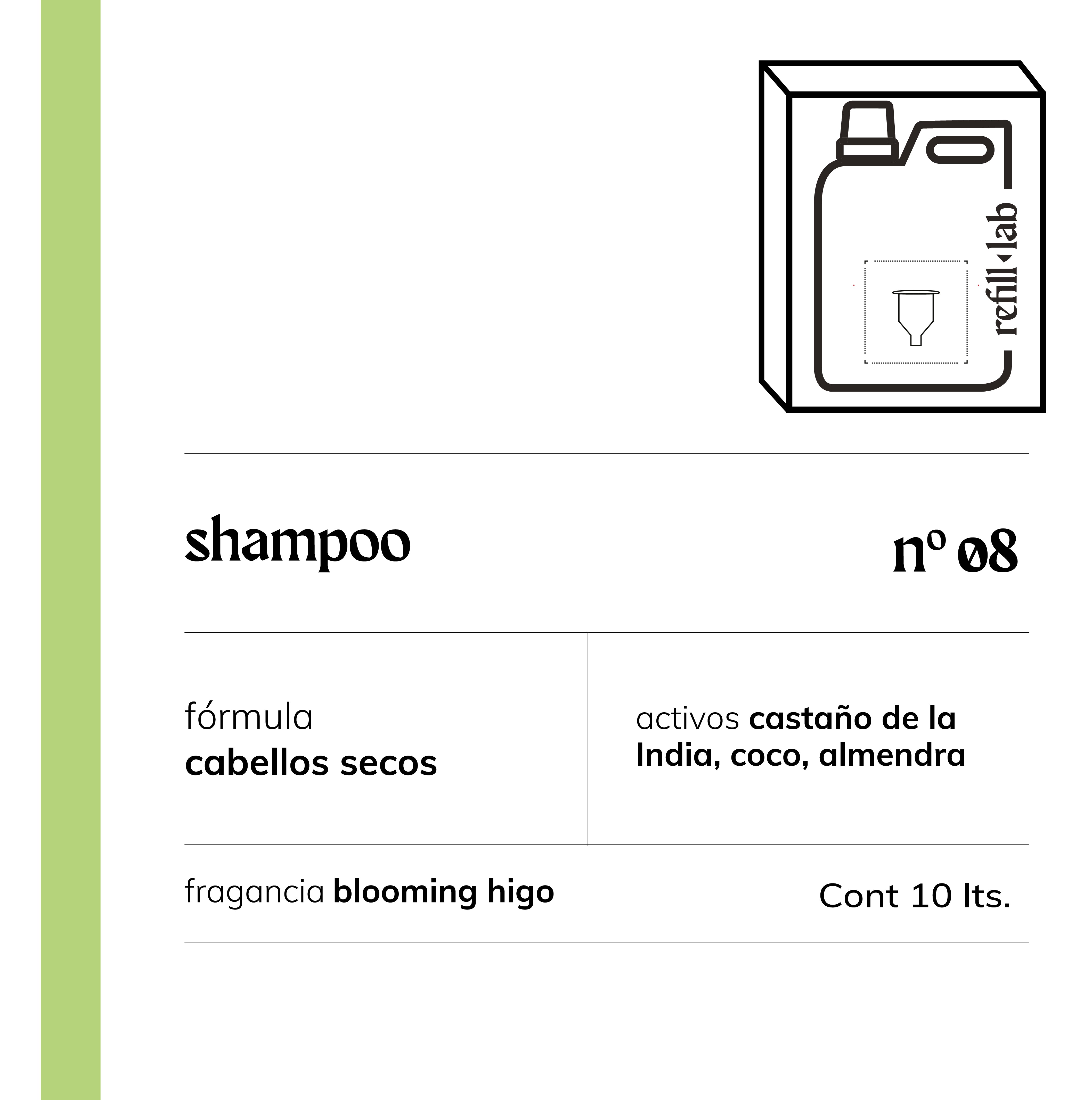 Shampoo sin sulfatos - Cabellos Secos - Blooming Higo - 10 lts.