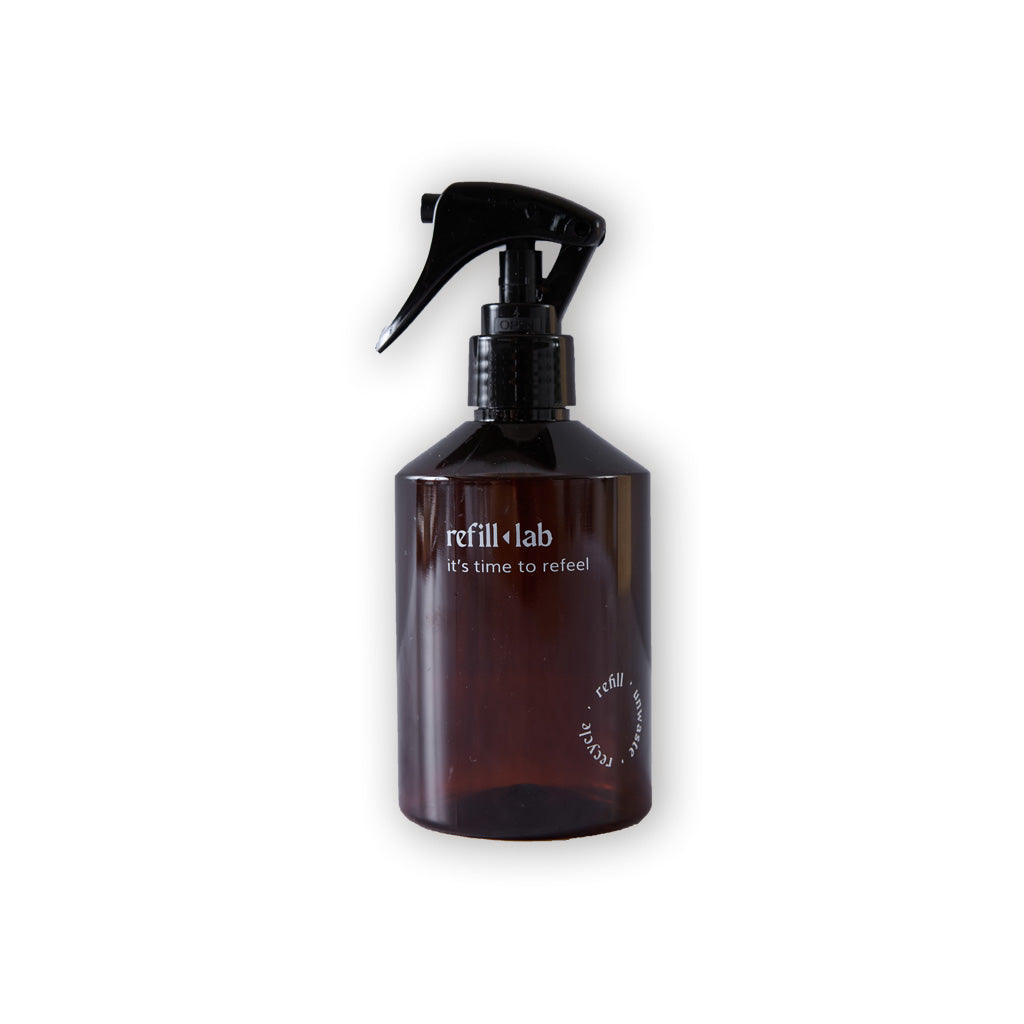 Envase PET ambar con valvula spray 250ml