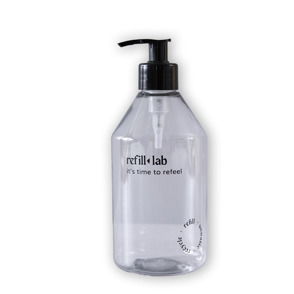 Envase PET cristal con valvula cremera 500ml