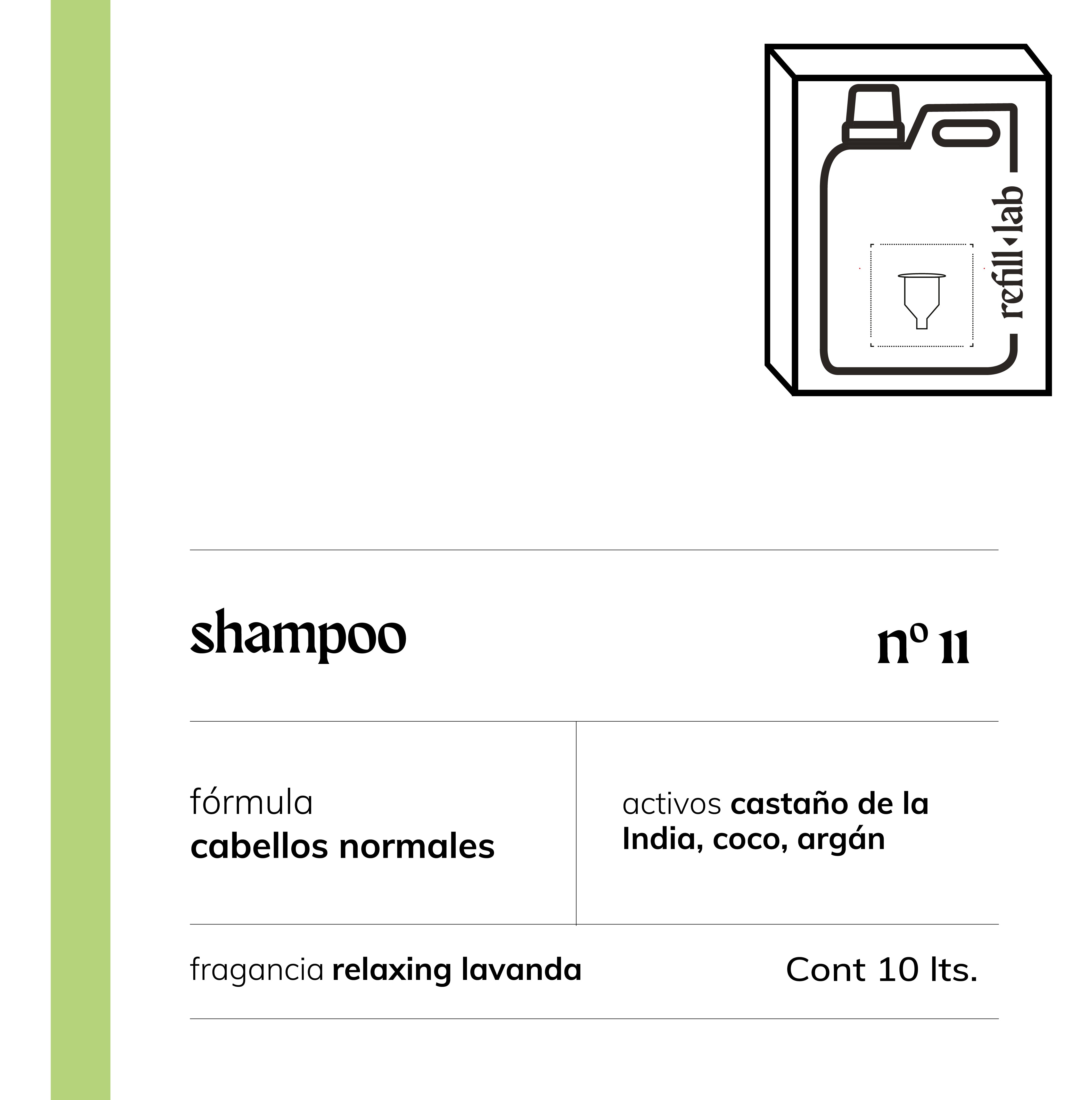 Shampoo sin sulfatos - Cabellos Normales - Relaxing Lavanda - 10 lts.
