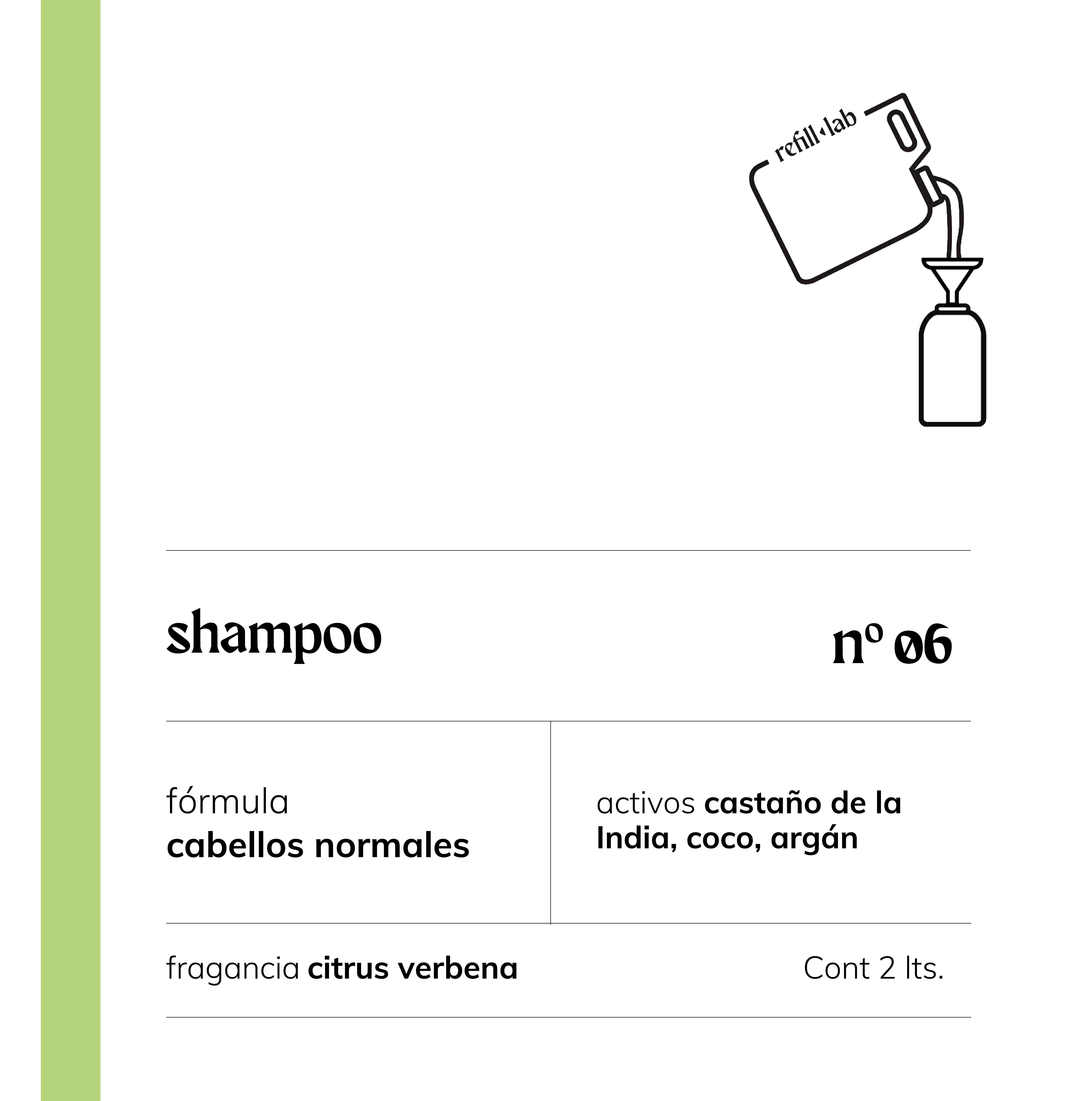 Shampoo sin sulfatos - Cabellos Normales - Citrus Verbena - 2 lts.